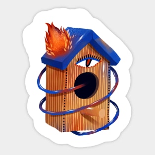 Birdhouse Sticker